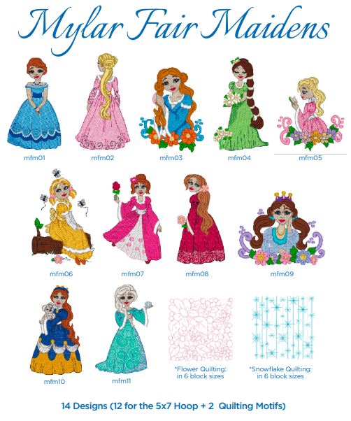 Purely Gates Mylar Fair Maidens