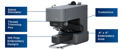 Brother PP1 Skitch, Artspira App Enabled Embroidery Machine