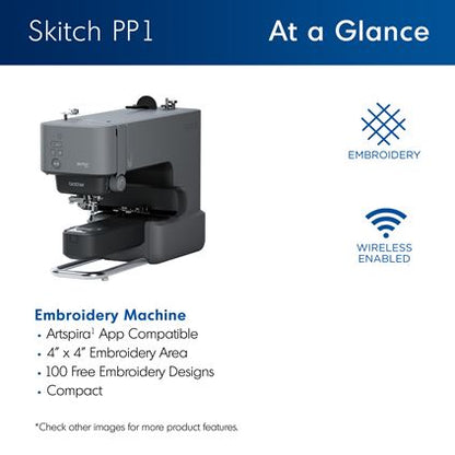 Brother PP1 Skitch, Artspira App Enabled Embroidery Machine