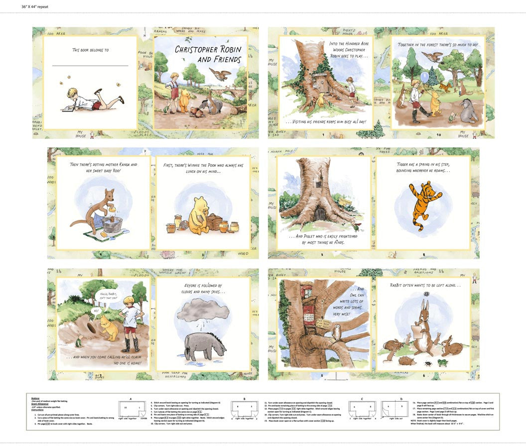 Classic Winnie Book Panel