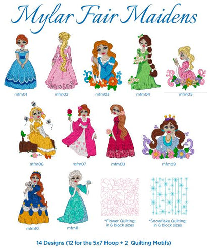 Purely Gates Mylar Fair Maidens