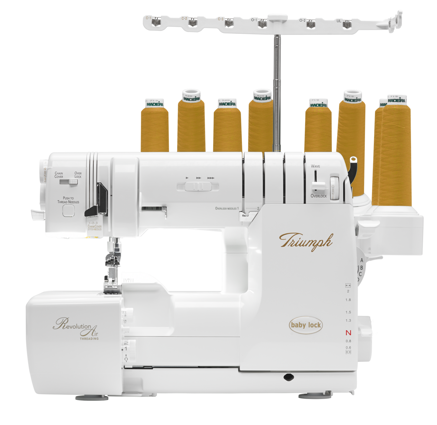 Babylock Triumph - BLETS8 - 8 Thread Overlock, Cover Stitch and Wave Serger